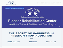 Tablet Screenshot of pioneer-rehab.com